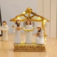 thumbnail image 4 of Mini Easter Nativity Set - Small Tabletop Nativity Scene with Resin Figures, Little People Nativity Set for Indoor Decor, Christian Religious Figurines & Easter Nativity Scene Decor, 4 of 4