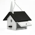 thumbnail image 5 of Outdoor Leisure Products Model GM31BKW Church Wren Bird House Made of High Density Poly Resin in black and white, 5 of 8