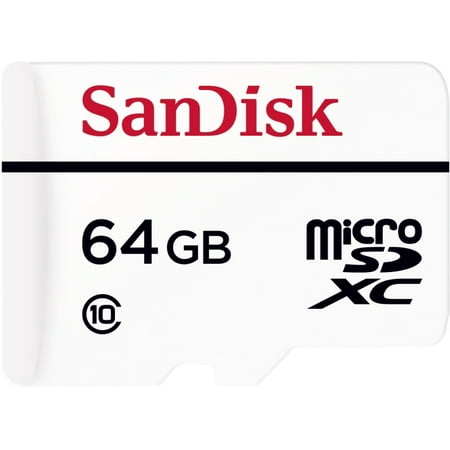 SanDisk 64GB microSDXC High Endurance Video Monitoring Card with Adapter - C10, Full HD, Micro SD Card - (Best 64gb Micro Sd Card For Galaxy S4)