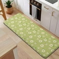 thumbnail image 5 of Lightgreen Daisy Flower White Blooms Pattern Kitchen Rug Mat,Kitchen Runner Rugs Non Skid Washable,Decorative Kitchen Floor Mats for Kitchen,Sink,Laundry,17"x47.2", 5 of 7