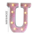 thumbnail image 6 of Room Decor, Pink Party Decorations,Girls Room Decor, Glitter Light Up Letters, Alphabet Letter Sign for Night Light Birthday Party Girls Gifts, Home Bar Decoration, 6 of 6