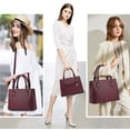 thumbnail image 4 of Bolso CHICAROUSAL Monederos y bolsos de cuero burdeos, 4 of 7