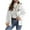 White, variant on successthop Jacket Men Fleece Oversized Long Sleeve Hooded Coat with Pockets Zipper Comfortable Outwear