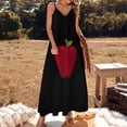 thumbnail image 3 of Robe Rouge Sans Manches Robe de Bal Robe d'Été Robe de Soirée pour Femmes 2024, 3 of 5
