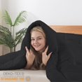 thumbnail image 5 of FLUFFAURORA Black All-Season Down Alternative Comforter, Box Stitched Down Alternative comforter for all age groups，King size，102×90inch, 5 of 6