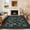 Black, variant on GlowSol Mushroom Forest 9×12 Camel Washable Non-Slip Area Rug for Bedroom Living Room Playroom