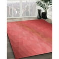 thumbnail image 3 of Ahgly Company Machine Washable Indoor Square Transitional Red Area Rugs, 4' Square, 3 of 7