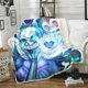 thumbnail image 1 of CLOOCL-manta gruesa con estampado de Anime Undertale Sans, ropa de cama para adolescentes, edredón de viaje para avión, decoración del hogar, 1 of 4
