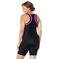thumbnail image 2 of Swimsuits for All Chlorine Resistant High Neck Racerback Tankini Set With Bike Short, 2 of 5