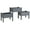 Gray, variant on Outdoor Furniture Sets, Raised Garden Bed with 3 Planter Box, Elevated Wooden Plant Stand with Drainage Holes, for Vegetables, Herb and Flowers, Gray, Gray Patio Furniture Sets,Patio Dining Sets
