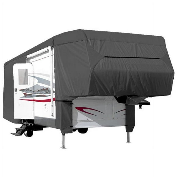 NEH Durable Waterproof Tear-Resistant 5th Wheel RV Motorhome Cover Fits Length 37'-41' Feet New Fifth Wheel Travel Trailer Camper Zippered Panels 500D Polyester Fabric