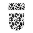 thumbnail image 5 of HELLHERO Cow-Patterned Toilet Lid Covers Set Stretch Toilet Seat Lid Cover Set & 2 Pack Universal Fits All Toilet Shapes, 5 of 8