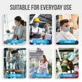 thumbnail image 5 of SereneLife 100 Pcs. Disposable Face Masks - 3 Layer Protection Breathable Face Masks, for Dust Covering, Protective Dust Filter, PPE Safety Mouth Cover, and Nose Shield, for Adults SL3PLY100, 5 of 7