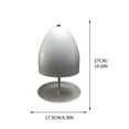 thumbnail image 2 of LIORAGLJ 6.89x10.63 Inch Tea Warmer Oven Candle Heater Metal Tea Stove for Home Bedroom Office Camping Without Candles Heating Appliance (Gray), 2 of 6