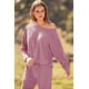 thumbnail image 5 of Conjunto Deportivo PRETTYGARDEN Mujer 2 Piezas Acanalado Rosa M, 5 of 8