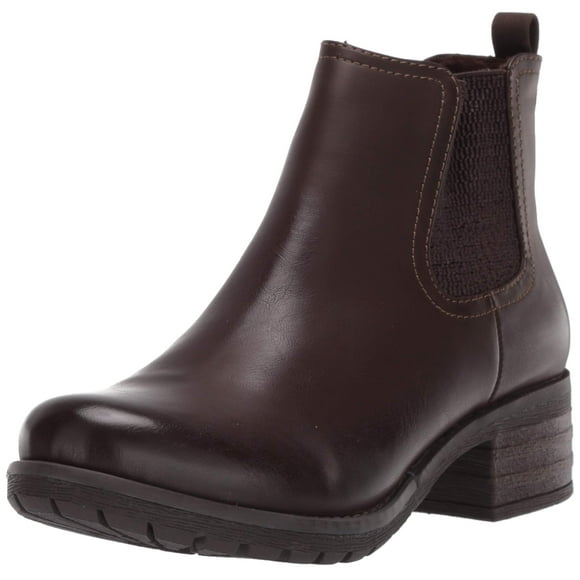 Eastland Women's Jasmine Chelsea Boot, Brown, 7 Wide US