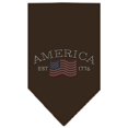thumbnail image 2 of Classic American Rhinestone Bandana Cocoa Small, 2 of 2