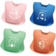 thumbnail image 1 of Baberos de silicona suave ajustables unisex, baberos de silicona impermeables para bebés y niños pequeños, juego de 4 baberos, 1 of 5