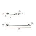 thumbnail image 3 of Freya 3-Piece Bathroom Hardware Set in Chrome, 3 of 10