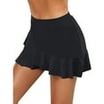 thumbnail image 3 of CaComMARK PI Pants for Women On Clearance Bikini Bottom Swim Skirt Pocket Short Beach Dress Swimwear Trousers Black, 3 of 9