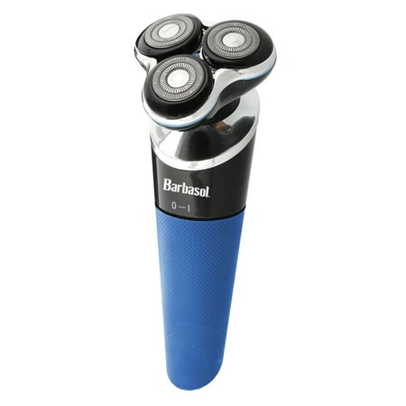Barbasol - 5 in 1 Rechargeable Wet/Dry Kit w/ Rotary Shaver, Ear/Nose Trimmer, Body Groomer, Beard Trimmer & Beard Trimmer Comb - Blue