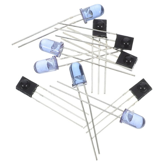 ROMANSENTIAL 5Set Ir Receiver Emitter Assorted Color Operate Distance 18 20m For System Applications