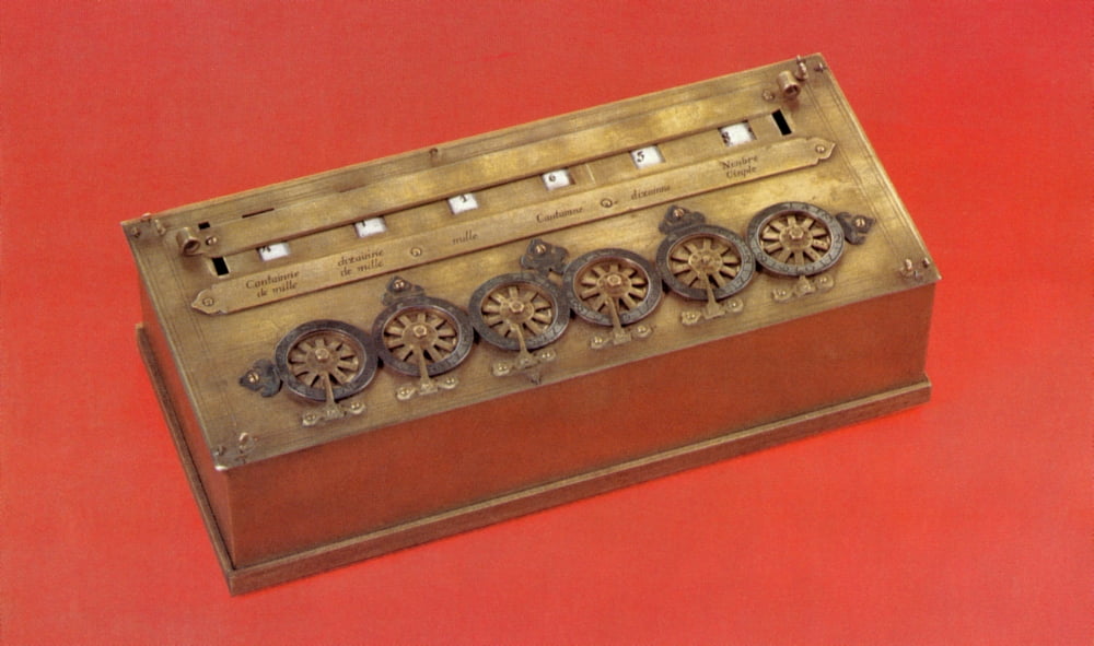 Pascaline Mechanical Calculator 1642 Poster Print by Science Source