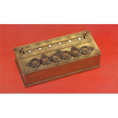 Pascaline Mechanical Calculator 1642 Stretched Canvas - Science Source (36 x