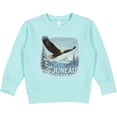 thumbnail image 2 of Inktastic Juneau Alaska Bald Eagle Mountain Landscape Toddler Sweatshirt, 2 of 4