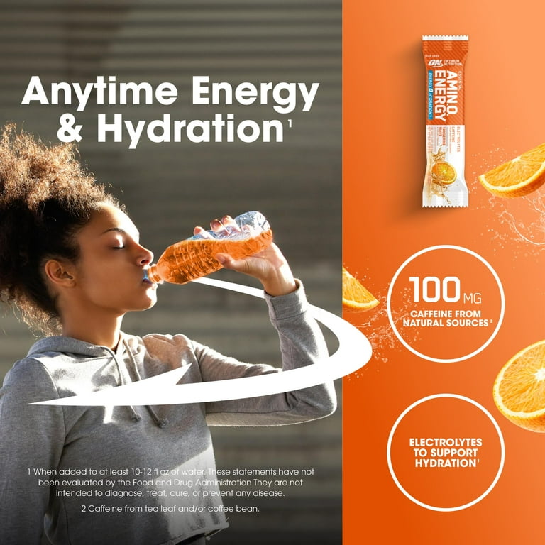Optimum Nutrition Amino Energy Hydration Packets, On-The-Go Energy