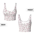 thumbnail image 5 of Picia Cute Rabbit Sports Bra for Women,Padded Strappy Sports Bras Medium Support Yoga Bra with Removable Cups,Running Yoga Bra-XX-Large, 5 of 9