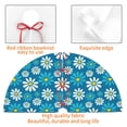 thumbnail image 4 of Sikiie Daisies Flowers 30-48 inches {designName} Print Christmas Tree Skirt Snowman Xmas Tree Skirt with Edge Christmas Decorations for Holiday Party48", 4 of 7