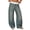 Blue, variant on EMMIOL Women's Y2K Vintage High-Waisted Baggy Wide-Leg Jeans Contrast Wave Stitching Washed Denim Pants Streetwear