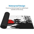 thumbnail image 4 of Japanese Large Black Mouse Pads for Desk, Full Desk Gaming Mousepad with Mountains and Red Sun, Extended Long XL Computer Mat with Stitched Edges and Non-Slip Base for Desktop, Keyboard, 31.5*11.8 in, 4 of 6