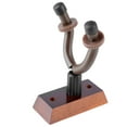 thumbnail image 4 of Bass Neck Hanger, Stable Support Soft Rubber Wrapping Guitar Hook Holder Walnut Base Detachable Large Load Capacity With Screws For Musical Instruments, 4 of 7