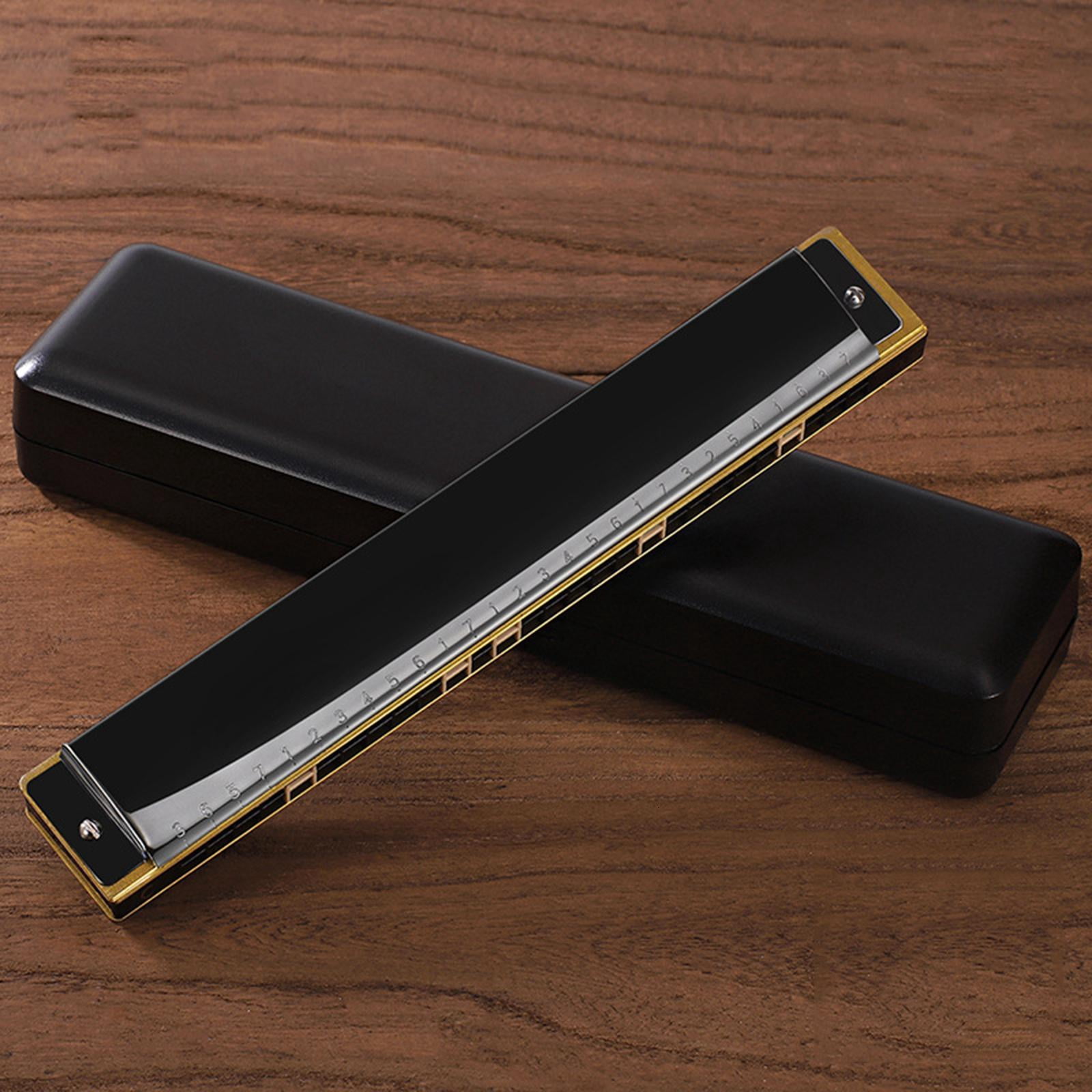 Yihuala Blues Harmonica in C, 28 Holes Blues Harp Diatonic Harmonica, Mouth Organ Harmonica in Polyphonic C For Adult, Beginners