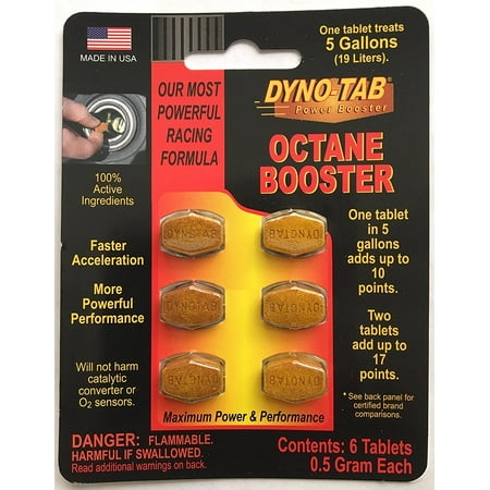 Dyno-tab 45456 HP Octane Booster 6-tab Card