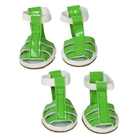

Buckle-Supportive Pvc Waterproof Pet Sandals Shoes - Set Of 4