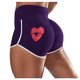 thumbnail image 1 of Gibobby Shorts Gym Mujer Leggings Pantalones Pantalones cortos Correr Moda Mujer Amor Atlético Gimnasio Elasic Yoga Deportes Pantalones de yoga(Morado, M), 1 of 5
