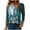 Blue#02, variant on JTZGDY 3/4 Length Sleeve Womens Tops Casual V Neck Fall Shirts Loose Fit Dressy Pullover Blouse Trendy Oversized Basic Tunics for Leggings Blue#02 S