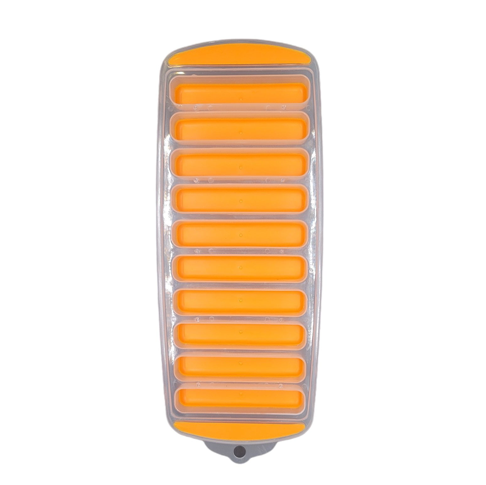 Pop-Out Water Bottle Ice Tray Available in Orange or Blue BPA Free 