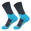 thumbnail image 2 of Outdoor Sports Socks Ski Warm Wading Breathable Sweat Absorbing Tube Sports Socks Beach Climbing Riding Waterproof Socks-Pure black-S, 2 of 6
