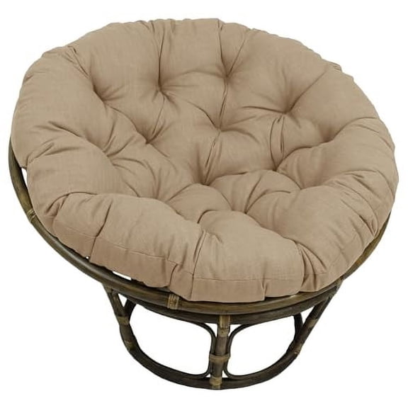 Blazing Needles IndoorOutdoor Papasan Cushion 1 Count Pack 1 Sandstone