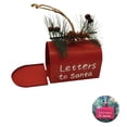 thumbnail image 3 of Matsuzay Buzón de Navidad colgante colgante decoración de Navidad adorno de Papá Noel de larga duración colgador de puerta multiusos exquisitos Kits de decoración para fiestas Matsuzay HA018598-00, 3 of 6