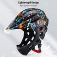 thumbnail image 4 of Adjustable Breathable Kids Bike Helmets Toddler Lightweight Full Face Bicycle Helmets with LED Light, 4 of 9