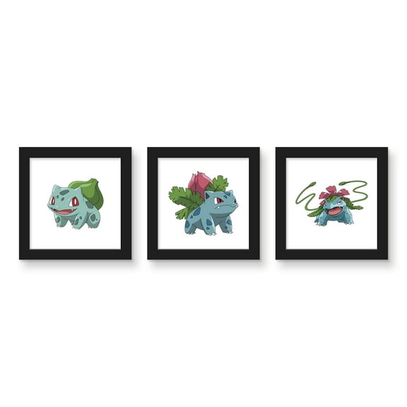 Gallery Pops Pokémon - Bulbasaur Evolutions Wall Art Bundle (3-Pack)
