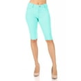 thumbnail image 2 of Women's Stay Comfortable and Stylish in Casual Solid Stretchy Bermuda City Shorts, 2 of 5