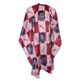thumbnail image 1 of champú impermeable para el cabello, peluquero, de peluquería, paño rojo Zulema Barber Cutting Cape, 1 of 7