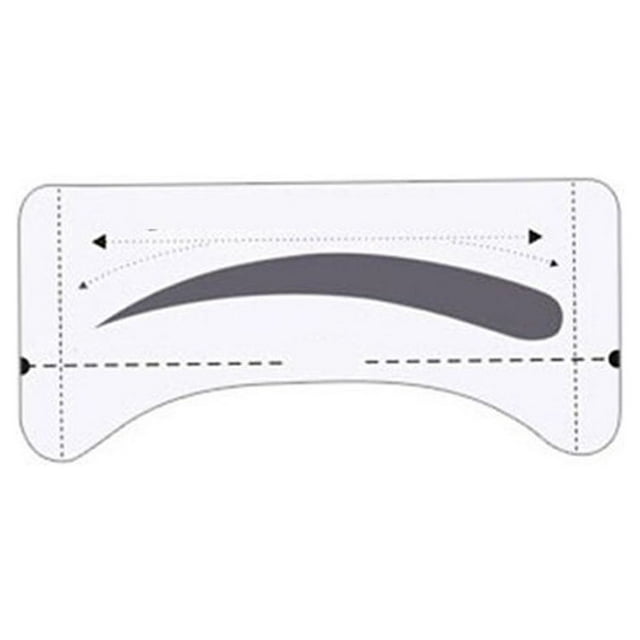 8 Pairs Grooming Shaping Eyebrow Template Stickers Eyebrow Stencils Drawing Card
