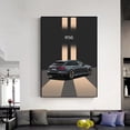thumbnail image 5 of Pinturas y grabados de coches Porsche Singer DLS a todo gas, pósteres en lienzo, imágenes artísticas de pared para decoración de salas de estar, 5 of 5